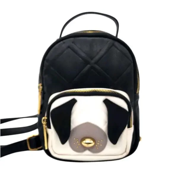 betsey johnson mini backpack purse Betsey Johnson | Bags | Betsey Johnson Mini Backpack Puppy Dog Black White  Gold Quilted